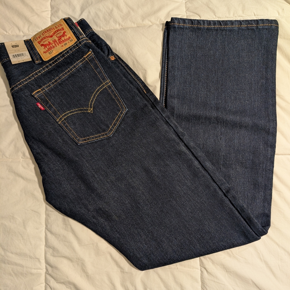 Levi's Men's Deep Blue Straight Jeans